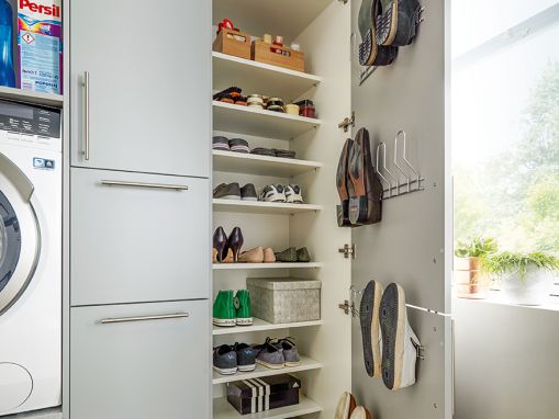 Stauraum für alle Lebenslagen: der Schuh-Hochrank.
